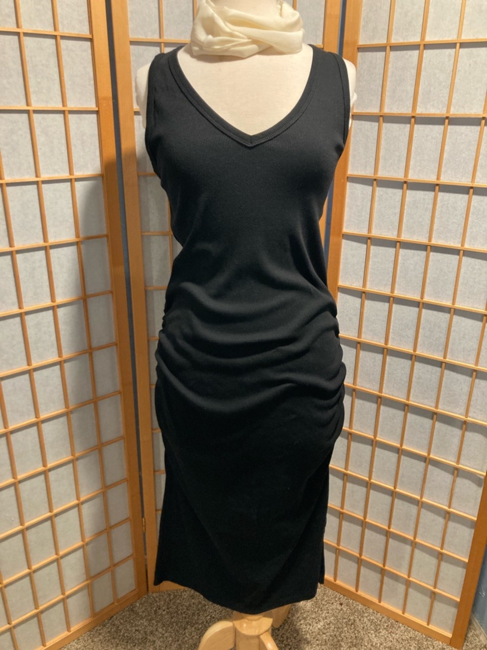 a new day Black V-Neck Sleeveless Dress (Item No. C24)